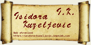 Isidora Kuzeljević vizit kartica